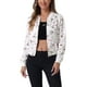 thumbnail image 1 of CHAQUETA BOMBER PARA MUJER INSPIRE CHIC, AJUSTADA, LIGERA, CON CREMALLERA, M Blanca Roja, 1 of 6