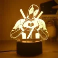 thumbnail image 3 of Lámpara de luces LED 3D con forma de anime, Iron Man, Spiderman, figuras de acción de Disney, lámpara de dormitorio para niños, juguetes LED, modelo de decoración, regalo para niños, 3 of 5