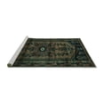 thumbnail image 2 of Ahgly Company Machine Washable Indoor Rectangle Persian Turquoise Blue Traditional Area Rugs, 5' x 8', 2 of 4
