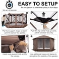 thumbnail image 6 of COBIZI 12x12 Pop-up Gazebo Screen Canopy with 5 Sidewalls and Mosquito Nettings for Camping, Tent Instant Screened House with Carrying Bag and Ground Stakes, Brown(Upgraded), 6 of 8