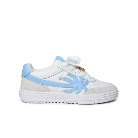 

Palm Angels Donna Palm Beach University White Leather Sneakers