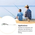 thumbnail image 4 of Soidarity Paquete de 10 señuelos de pesca falsos, cebos de peces vivos de agua salada, atracción suave, equipo personalizado, simulación de Wobblers, Pescar Gris transparente Soidarity OD023728-02, 4 of 6