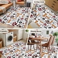 thumbnail image 6 of 3x5 Washable Area Rug, Dog Claws Bones Non-Slip Rectangle Rug for Living Room Bedroom, Cartoon Animal Cute Indoor Low Pile Floor Mat for Home Decor, 6 of 9