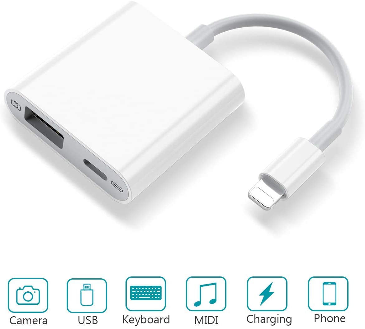 IOS11 Lightning a USB OTG Cable Adaptador para Cámara iPhone iPad Keyboard Ratón 