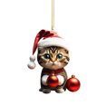 thumbnail image 6 of Christmas Cat Ornaments,Christmas Tree Ornaments Cat Hanging Decorations,Christmas Tree Decorative Cat Decor Pendant,Cat Ornaments,for Cat Lovers Home Decor Gifts for Christmas Tree Ornaments, 6 of 9