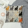 thumbnail image 2 of GOSMITH Cat Lovers Pillow Cover Cat Lovers Gift Cat Mom Pillow Cushion Case Home Living Room Decor Christmas Gift Funny Cat Lover Gift Sister Pillow Cover, 2 of 5