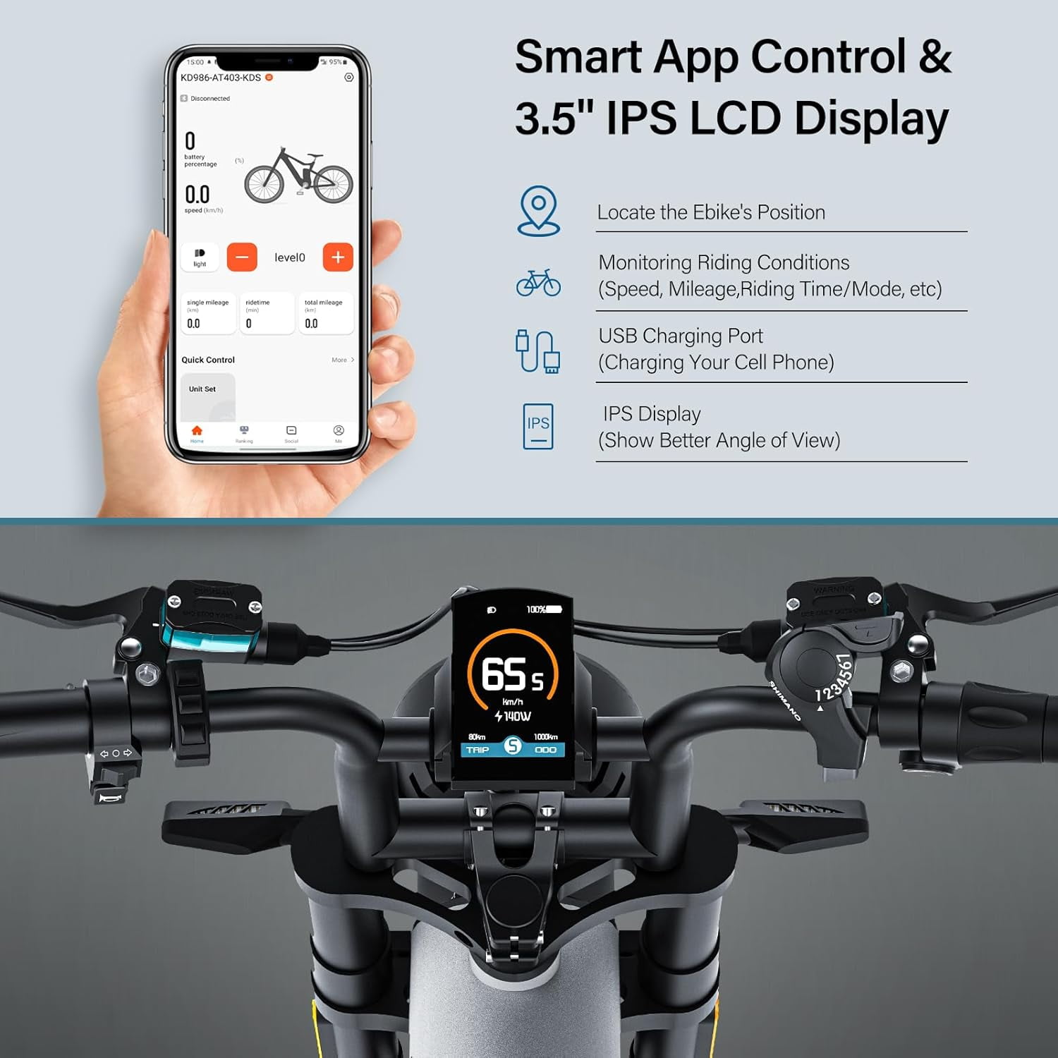 COSWHEEL CT20s 60V 27.5AH Removable Battery,2000W Motor Electric Bike for Adults,Up to 40MPH & 100 Miles Long Range Electric Motorcycle for Adults, 20" Fat Tire Ebike with APP Control