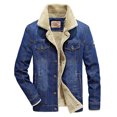 thumbnail image 2 of Vedolay Men Jackets for Winter Long Sleeve Open Blazer Jacket Cardigan Clothes Blue,4XL, 2 of 4