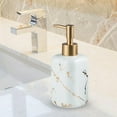 thumbnail image 4 of Marble Pattern Soap Dispenser Lotion Bottle 300ml for Bathroom Home Kitchen Countertop, 4 of 7