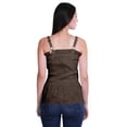 thumbnail image 4 of Moomaya Cotton Slub Smoked Crop Top Shoulder Strap Casual Summer Women Top, 4 of 5
