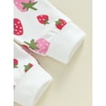 thumbnail image 7 of Nygoyerh Baby Girls Fall Outfits 3M 6M 12M 18M 2T 3T Strawberry Print Long Sleeve Sweatshirt and Elastic Waist Sweatpants 2Pcs Sets Infant Clothing, 7 of 7