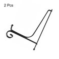 thumbnail image 3 of Uxcell 2Pack 10 Inch Plate Stands for Display Iron Folding Easel Plate Holders, Black, 3 of 5
