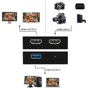 DIGITNOW 4K Video Capture Card with Loop Out, HDMI USB 3.0 Video Capture Device