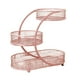 thumbnail image 5 of Organizador de cestas de frutas, 3 niveles, frutero resistente, cuenco de almacenamiento decorativo para Rosa, 5 of 9