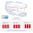 thumbnail image 5 of Dispensador de latas de cocina de pie, contenedor organizador de almacenamiento para alimentos enlatados, sopas, refrescos, soporte Vertical compacto, estante dispensador de latas transparen, 5 of 5
