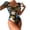 Yellow, variant on Pisexur One Piece Swimsuits for Women Hawaii Print Cutout Back Tummy Control Bathing Suit Modest Full Coverage Swimwear
