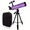 Purple, variant on Telescope for Adults & Kids, 80mm Aperture 500mm Portable Refractor Telescope for Astronomy Beginners, with Tripod, Stickers, Smartphone Adapter, Backpack