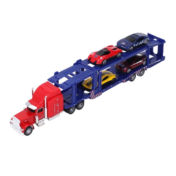 Conjunto de Transporte de Automóviles de Aleación, Doble de Juguete de Camión de Transporte Para Niños Confiaciones para Interiores
