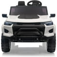 thumbnail image 2 of Eastvita 24V Ride on Car 2-Seater Ride on Toys Truck Remote Battery Display Trunk LED Music White, 2 of 8