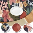 thumbnail image 4 of Pioneer Flower Floral Print Pattern Round Fitted Tablecloth with Elastic Edge,Dining Table Cover Waterproof,Outdoor Round Tablecloth for Camping,Dining,Indoor and Outdoor, 4 of 7