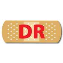 Magnet Me Up DR Band Aid Vinyl Automotive Magnet Decal, 3x8 Inches