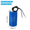 thumbnail image 2 of Uxcell 300uF 250VAC 2 Wires 50/60Hz CD60 Run Capacitor 2 Pack, 2 of 5