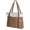 Brown, variant on Lohol 15.6" Laptop Tote Bag for Women Fahion Work Purse with Zipper Pockets for Teachers Black
