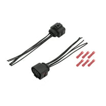 Unique Bargains Rear Light Wiring Harness Plug for Audi TT Mk 2 2006-2012 No.1J0973733 | Black 2 Set