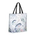 thumbnail image 2 of Kll Sea Animals Pattern Aesthetic Tote Bag For Women Beach Bag Shopping Bags Shoulder Bag Reusable Grocery Bags, 2 of 8