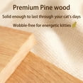 thumbnail image 5 of Heavy Duty Cat Tree for Large Cats, 56.7" Multi-Level Cat Tower with Solid Wood Base, Condo House, Hammock, Sisal Scratching Posts & Wide Platforms for Indoor Cats, 5 of 8