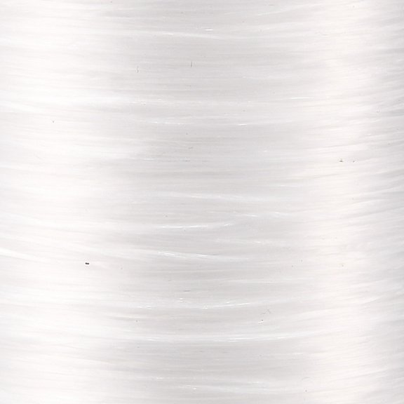 1 roll Flat Japanese Elastic Stretch Thread for Bracelets Gemstone Jewelry Making Beading Craft White 0.5mm 328 yards(300m)/roll