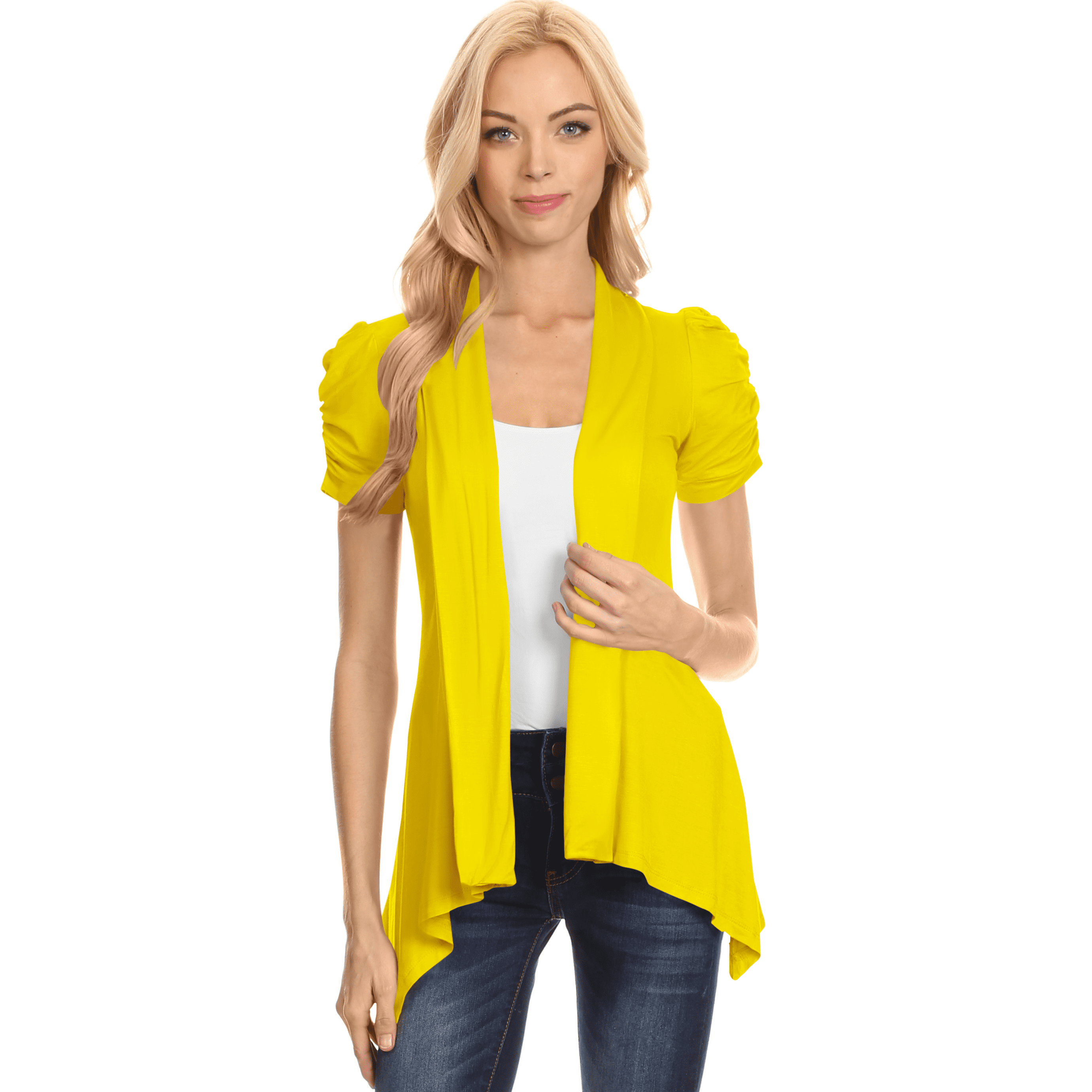 short open cardigan