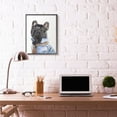 thumbnail image 2 of Stupell Industries French Bulldog Fashion Dog Pet Animal Watercolor Painting Framed Giclee Texturized Art by George Dyachenko, 2 of 8