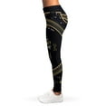 thumbnail image 3 of Vintage Virgo Zodiac Sign Print Leggings, Zodiac Horoscope Sexy Yoga Leggings For Women., 3 of 5