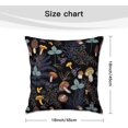 thumbnail image 6 of Dark Wild Forest Mushrooms Velvet Throw Pillow Covers Sofa Pillowcase Car Square Throw Pillowcases Home Decoration 18x18Inch, White 6 (LTT6666), 6 of 6