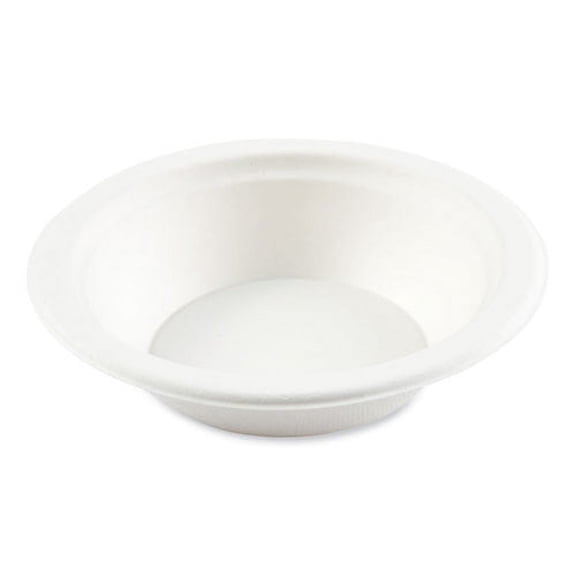 bagasse pfas-free dinnerware, round bowl, 12 oz, natural, 1,000/carton | Bundle of 2 Cartons