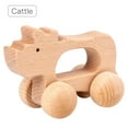 thumbnail image 4 of TOY Life Wooden Cars for Toddlers 1-3, Toys for Babies 0-6-12 Months, Baby Rattle Wooden Toy Truck, Baby Boy Nursery Decor, Wooden Rattle Baby Toy for 1 + Year Old, Wood Car for Boys, 4 of 8