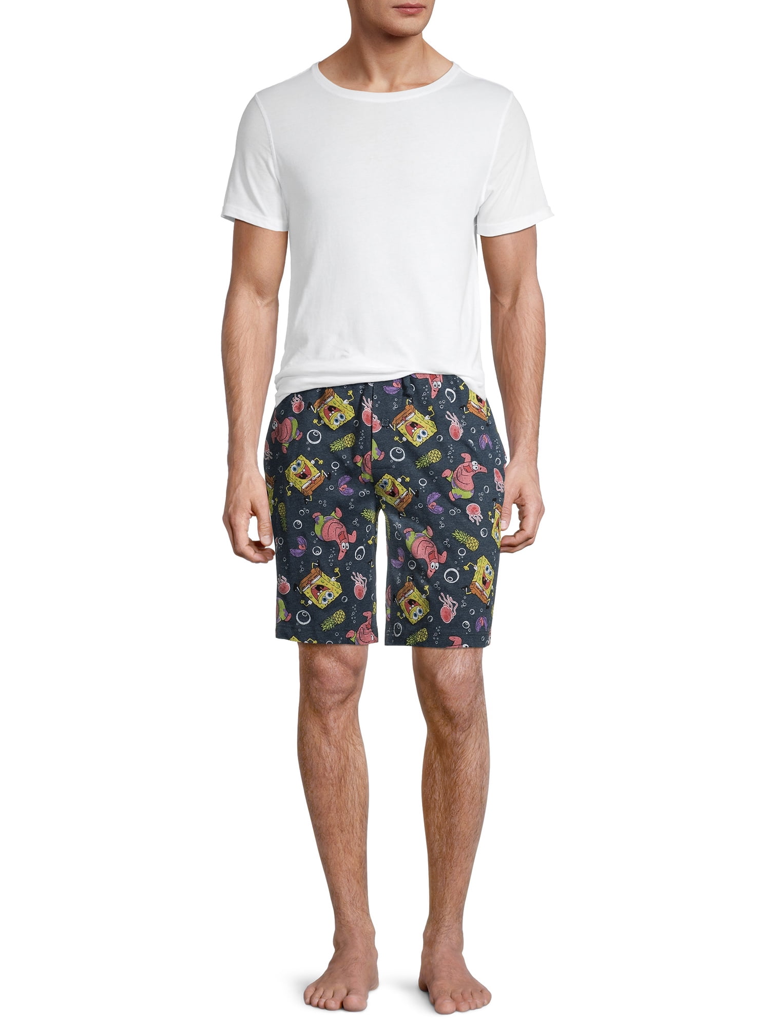 SpongeBob SquarePants Classic Fit Mid Rise Cutoff Short (Men's), 1 Count, 1 Pack