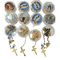 12 x bulk assorted rosary necklace for baptism , wedding ,first communion/ religious favor Baptism, Wedding, Memorial, Religious Favor