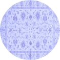 thumbnail image 1 of Ahgly Company Indoor Round Oriental Blue Modern Area Rugs, 7' Round, 1 of 4