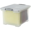 Storex Tote Clear Storage Box with Lid