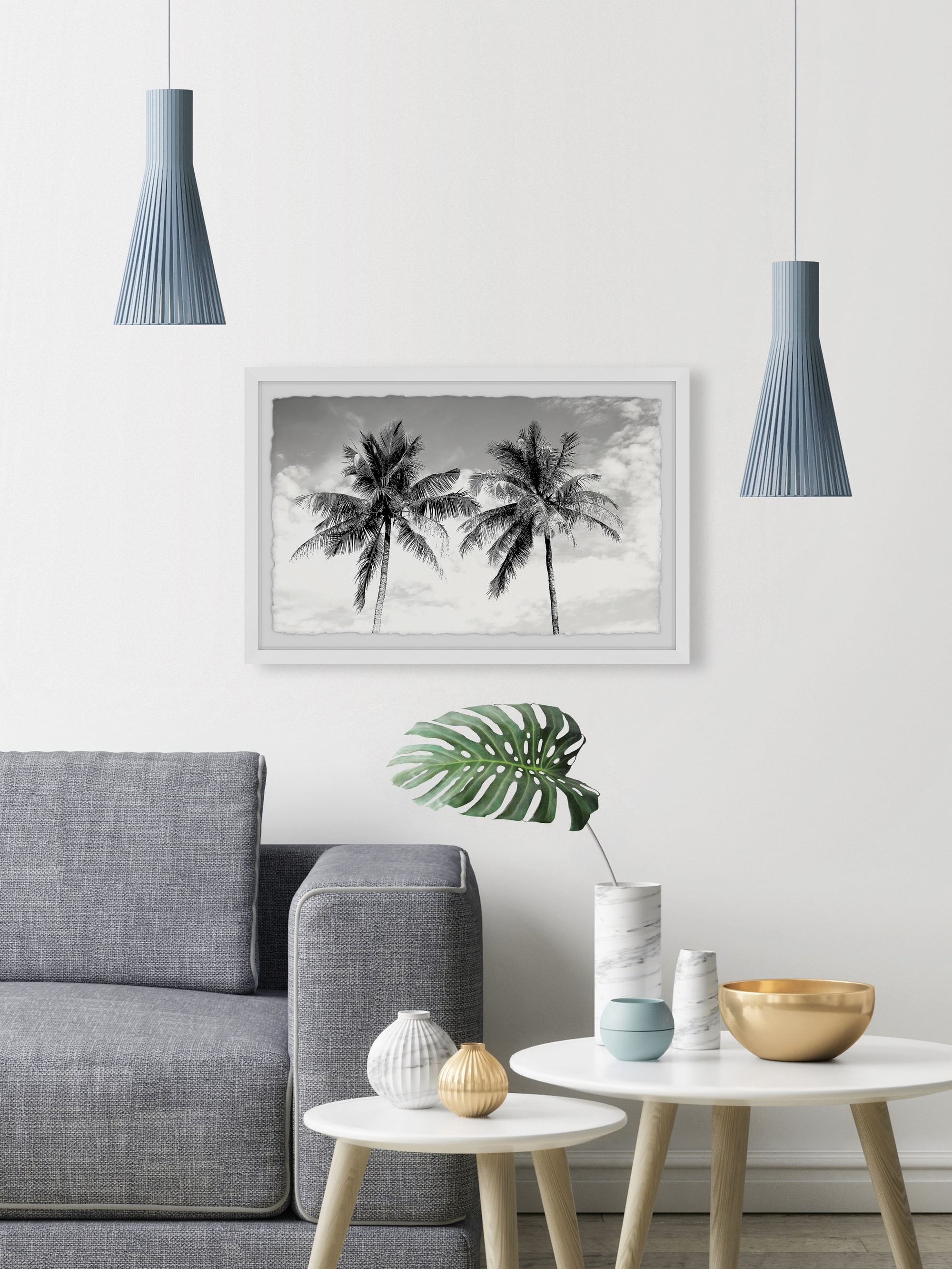 Marmont Hill Twin Palm Tree Framed Wall Art