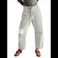thumbnail image 1 of Jeans para Mujer Y2k con Rayas, Cordón Ajustable, Cintura Alta, Rectos, Pierna , Estilo Boyfriend, Pantalones Vaqueros Mom. Gris L, 1 of 8