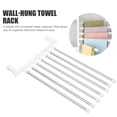 thumbnail image 2 of Shisuyan Bathroom Organization Towel Rack Silver 1 Set 10.8X8.3X2 In, 2 of 8