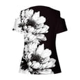 thumbnail image 5 of Women's 2026 Fashion Tops Casual V Neck Shirts Solid Dressy Off The Shoulder Tunics Dressy Short Sleeve Blouses Loose Fit for Leggings Ladies Cute Tees Lightweight Comfy Sexy Summer Outfits, 5 of 5
