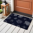 thumbnail image 5 of Bathroom Rugs 2x3 Ft, Coral Coastal Non Slip Area Rugs for Kitchen Bedroom Entryway, Watercolor Beach Nautical Shells Starfish Washable Carpet Runner Rug Floor Mats for Bedroom Home Decor, 5 of 9