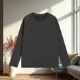 thumbnail image 3 of NTACZA Long Sleeve Tops for Women Fleece Lined Crewneck Gray Thermal T-Shirts Thick Shirt Blouses for Women Casual 3XL, 3 of 5