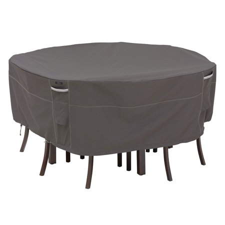 Round Patio Table And Chairs Cover Classic Accessories Ravenna® Round Patio Table & Chair Set Cover - Water Resistant Outdoor Furniture Cover, 94