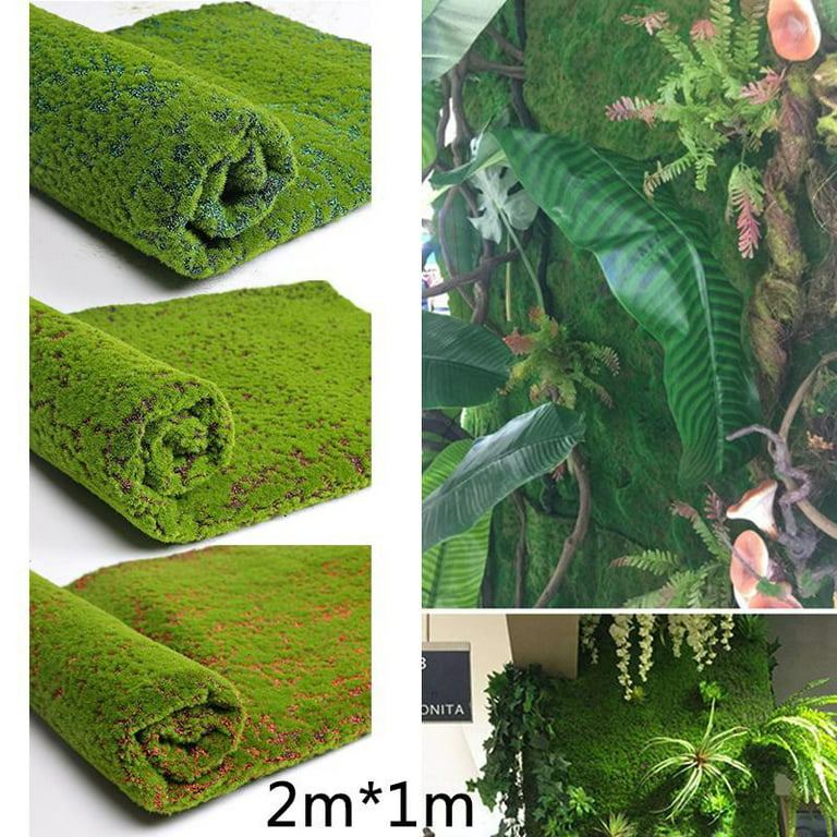 Sufanic Artificial Moss Fake Green Plants Grass for Shop Patio