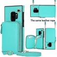 thumbnail image 5 of Funda tipo cartera para Samsung S9 con tarjetero y correa para el hombro para mujer, 5 of 5